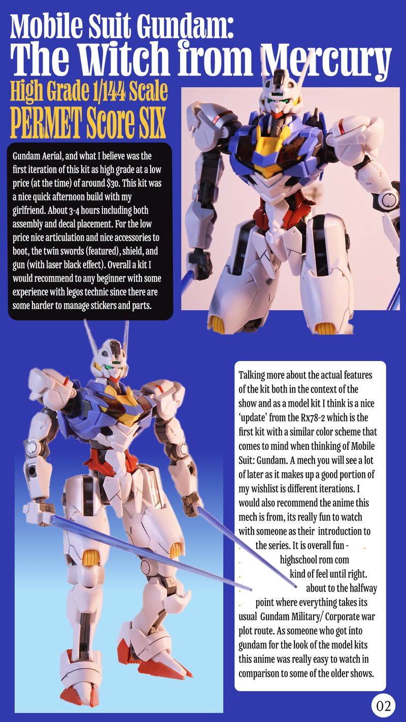 Mecha Model Magazine Mockup featuring Mobile Suit Gundam from The Witch From Mecury